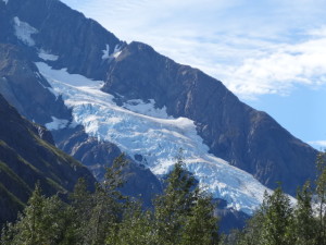 Bald kamen die ersten Gletscher in Sicht.